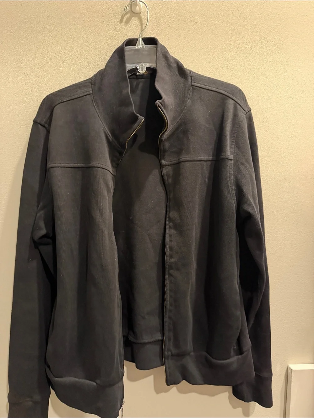 Banana Republic Black Lightweight Zip-Up Shirt Jacket